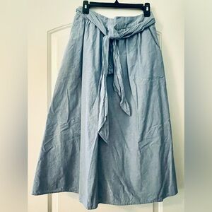 Boden Light denim midi skirt